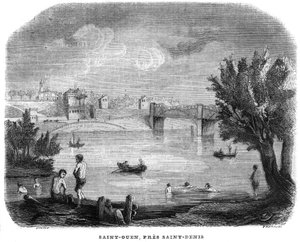 Saint Ouen (Saint-Ouen) bei Saint-Denis (Saint-Denis) im Jahr 1858.