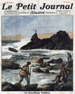 Sinn Féiners (Sinn Féiners), Mitglieder des politischen Arms der Irischen Republikanischen Armee (IRA) in Irland, gehen an Bord von Booten, um sich heimlich mit Waffen und Munition aus den USA zu versorgen. Illustration aus „Le petit journal“