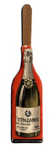 Kleiner Werbefächer, Werbeobjekt der Vermouth-Marke Cinzano, italienischer Aperitifwein. Anfang 20. Jahrhundert. Private Sammlung
