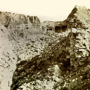 Stereoskopische Glasplatte über den Ersten Weltkrieg