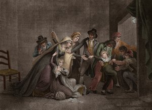 Der Dauphin wird von seiner Mutter getrennt - Trennung von Ludwig XVII. und Marie-Antoinette von Österreich (1755-1793), Königin von Frankreich, im Gefängnis des Tempels am 3. Juli von Anonymous Anonymous