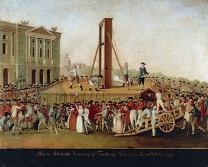 Die Hinrichtung von Marie Antoinette am 16. Oktober von Anonymous Anonymous