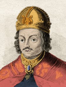 Der König von Kastilien Alfonso X der Weise (Alfonso X el Sabio) (1221-1284) Gravur des 19. Jahrhunderts. Mailänder