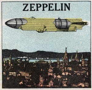 Die Ballons: Zeppelin. Anonyme Illustration von 1925. von Anonymous Anonymous