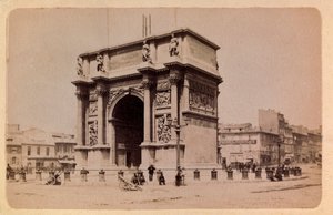 Die Stadt Marseille und ihre Umgebung um 1885-1890: der Arc de Triomphe. Private Sammlung von Anonymous Anonymous