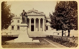 Die Stadt Marseille und ihre Umgebung um 1885-1890: Das Gerichtsgebäude. Private Sammlung von Anonymous Anonymous