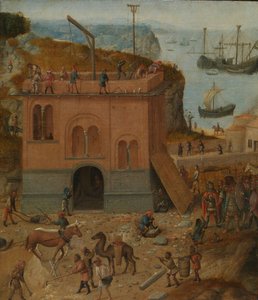 Der Turm von Babel, ca. 1490 (Öl auf Holz) von Anonymous Anonymous