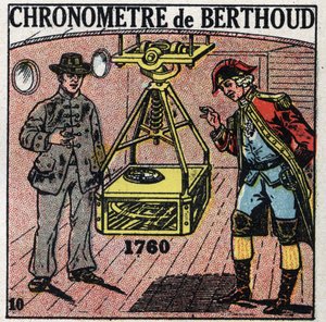 Zeit: Marinechronometer erfunden von Ferdinand Berthoud (1727-1807) im Jahr 1760. Anonyme Illustration von 1925. Private Sammlung. von Anonymous Anonymous