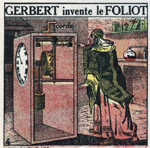 Zeit: Uhr mit Gewicht. Gerbert d