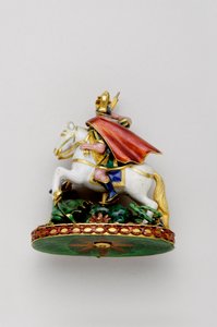 Vereinigtes Königreich - Orden des Hosenbandes: Großes Georgskreuz - Rückseite - Ende des 18. Jahrhunderts - Gold und Emaille - Privatbesitz von Anonymous Anonymous