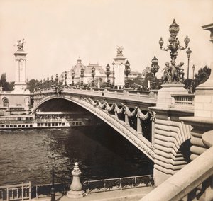 Weltausstellung von 1900 - Exposition Universelle de 1900 in Paris: Die Brücke Alexandre III - Private Sammlung von Anonymous Anonymous