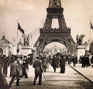 Weltausstellung 1900 - Exposition Universelle de 1900 in Paris: Blick auf das Marsfeld. Private Sammlung von Anonymous Anonymous