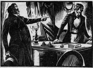 Verschiedene Fakten: die Verhaftung und der Prozess vor dem Gericht von Hérault gegen Edmond Couty Lappommerais, der mehrere seiner Geliebten durch Vergiftung ermordete, im Jahr 1863. Illustration aus „Le petit journal illustré“ 1931 von Anonymous Anonymous