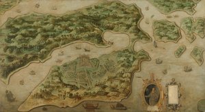 Ansicht von Ambon, ca. 1617