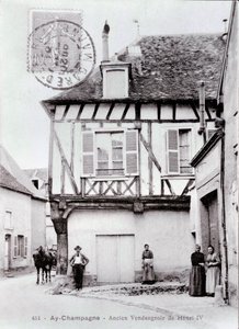 Ansicht des Weinbergs von Henri IV in der Stadt Ay Champagne in der Marne - Fotografie aus dem frühen 20. Jahrhundert - Privatbesitz