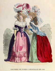Frauenkostüme halb-negligé im Jahr 1787 von Anonymous Anonymous