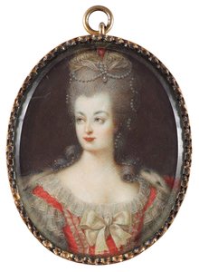 Porträt von Königin Marie Antoinette von Frankreich (1755-1793) von Anonymous Anonymous