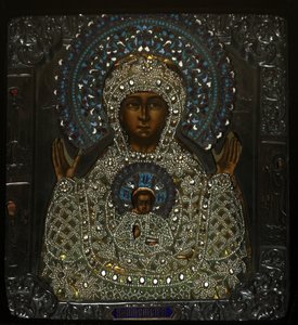 Unsere Liebe Frau vom Zeichen, frühes 18. Jahrhundert von Anonymous Russian icon painter