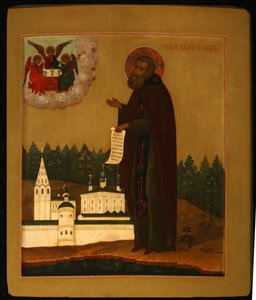 Heiliger Makarios von Unzha, frühes 20. Jahrhundert von Anonymous Russian icon painter