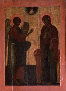 Die Verkündigung von Ustyug, zweite Hälfte des 16. Jahrhunderts von Anonymous Russian icon painter
