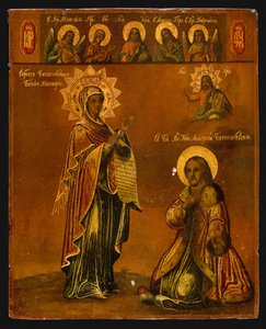 Die Bogolyubsky Heilige Jungfrau, zweite Hälfte des 19. Jahrhunderts von Anonymous Russian icon painter