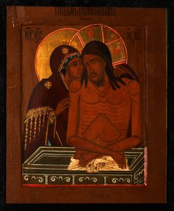 Die Beweinung Christi, Ende des 19. Jahrhunderts von Anonymous Russian icon painter
