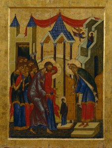 Darstellung im Tempel von Anonymous Russian icon painter