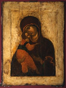 Die Jungfrau von Wladimir, letztes Viertel des 15. Jahrhunderts von Anonymous Russian icon painter