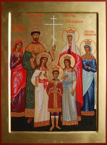 Die ermordete Familie des Zaren Nikolaus II., 2004-2007 von Anonymous Russian icon painter