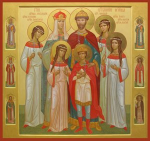 Die ermordete Familie des Zaren Nikolaus II., 2004-2007 von Anonymous Russian icon painter