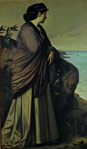 Am Meeresufer (Moderne Iphigenie) von Anselm Feuerbach