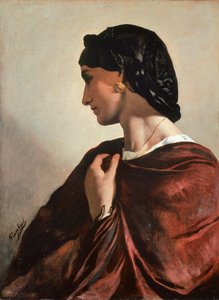 Porträt von Nanna, ca. 1861, von Anselm Friedrich Feuerbach von Anselm Feuerbach