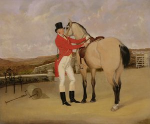 James Taylor Wray von der Bedale Hunt mit seinem Falbhengst von Anson A. Martin