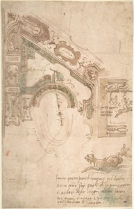 Viertelplan für eine gewölbte Decke, ca. 1561
