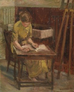 Mädchen beim Lesen (I) von Anthea Durose