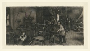 Werkstatt in der Silberfabrik von Anthon Gerhard Alexander van Rappard