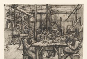 Werkstatt in der Silberfabrik von Begeer