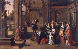 Ein Spiel von Forfeits von Anthonie (circle of) Palamedesz