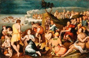 Moses und die Israeliten überqueren das Rote Meer