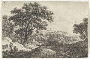 Hügellandschaft mit einem Dorf (Landschaften)