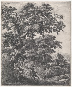 Landschaft mit Pan und Syrinx von Anthonie Waterloo