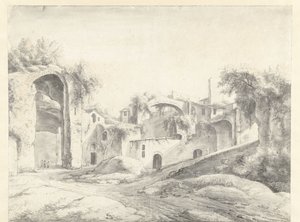Ruinen der Thermen des Diokletian in Rom von Anthonie Waterloo