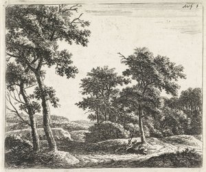 Ruhende Hirten unter einem Baum von Anthonie Waterloo