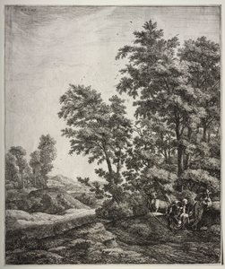 Sechs große aufrechte Landschaften mit Szenen aus Ovids Metamorphosen: Merkur und Argus