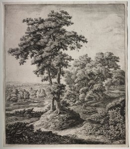 Sechs große aufrechte Landschaften mit Szenen aus dem Alten Testament: Der untreue Prophet von Juda von Anthonie Waterloo