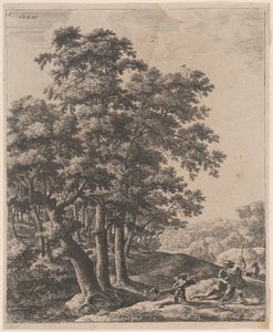 Venus und Adonis, 17. Jahrhundert von Anthonie Waterloo