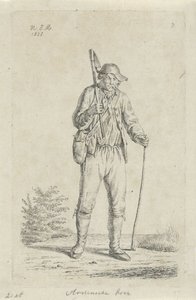 Bauer aus den Ardennen mit Hacke von Anthonie Willem Hendrik Nolthenius de Man