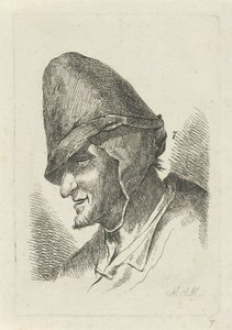 Mann mit hoher Mütze von Anthonie Willem Hendrik Nolthenius de Man