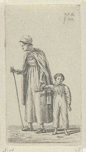 Mutter mit Kind auf dem Arm (12 Studienfiguren) von Anthonie Willem Hendrik Nolthenius de Man