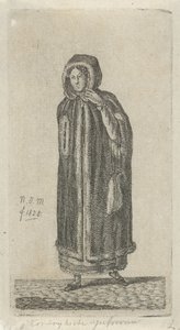Frau mit Mantel von Anthonie Willem Hendrik Nolthenius de Man